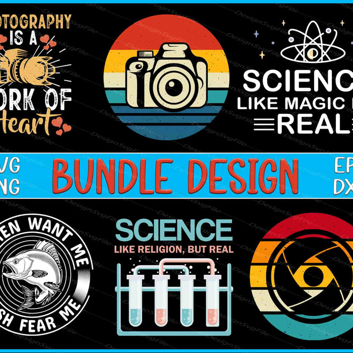 Landscape Bundle SVG, Fish PNG