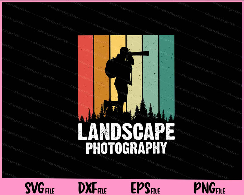 Landscape Photography vintage Svg Cutting Printable Files  - Premium Cutting Files in SVG, PNG & EPS Formats - Premium SVG Cutting Files for Crafts