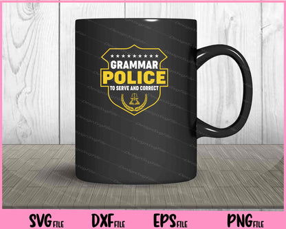 Language Police Grammar Police Svg Cutting Printable File  - Premium Cutting Files in SVG, PNG & EPS Formats - Premium SVG Cutting Files for Crafts