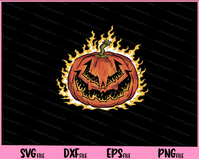 Lantern Fire Halloween pumpkin Svg Cutting Printable Files  - Premium Cutting Files in SVG, PNG & EPS Formats - Premium SVG Cutting Files for Crafts