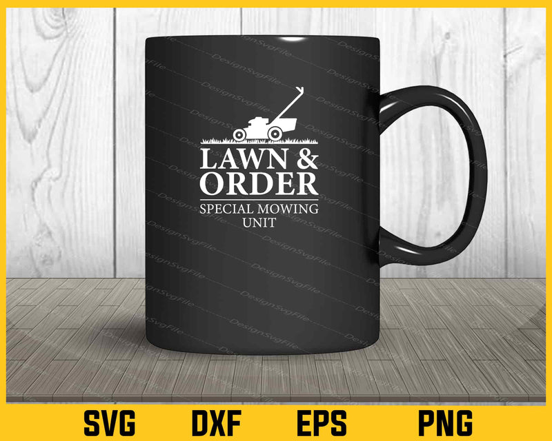 Lawn & Order Speci mug