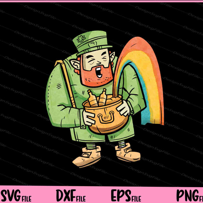 Leprechaun Rainbow St Patrick's Day Svg Cutting Printable Files  - Premium Cutting Files in SVG, PNG & EPS Formats - Premium SVG Cutting Files for Crafts