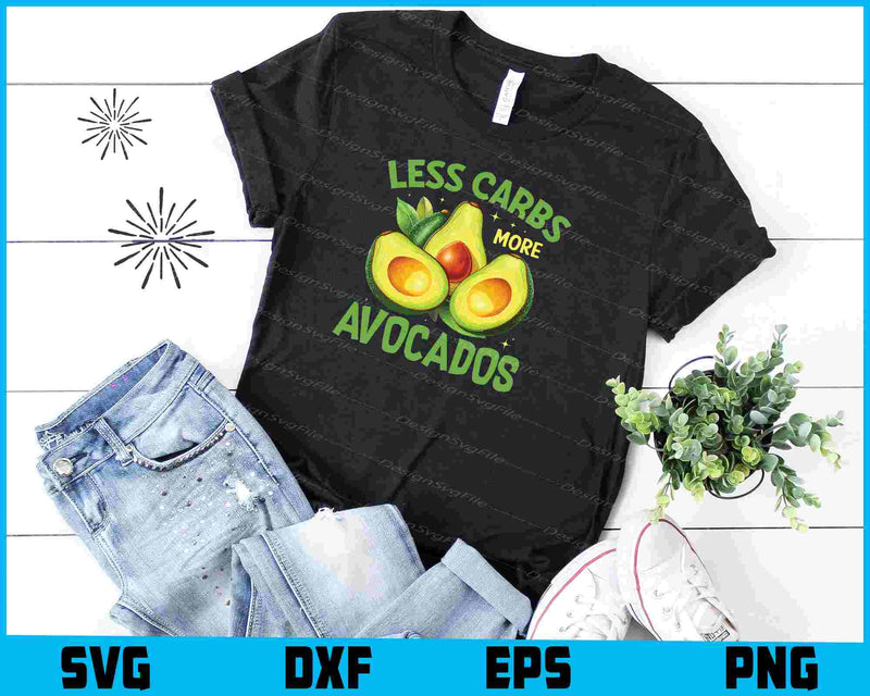 Less Carbs Avocados SVG