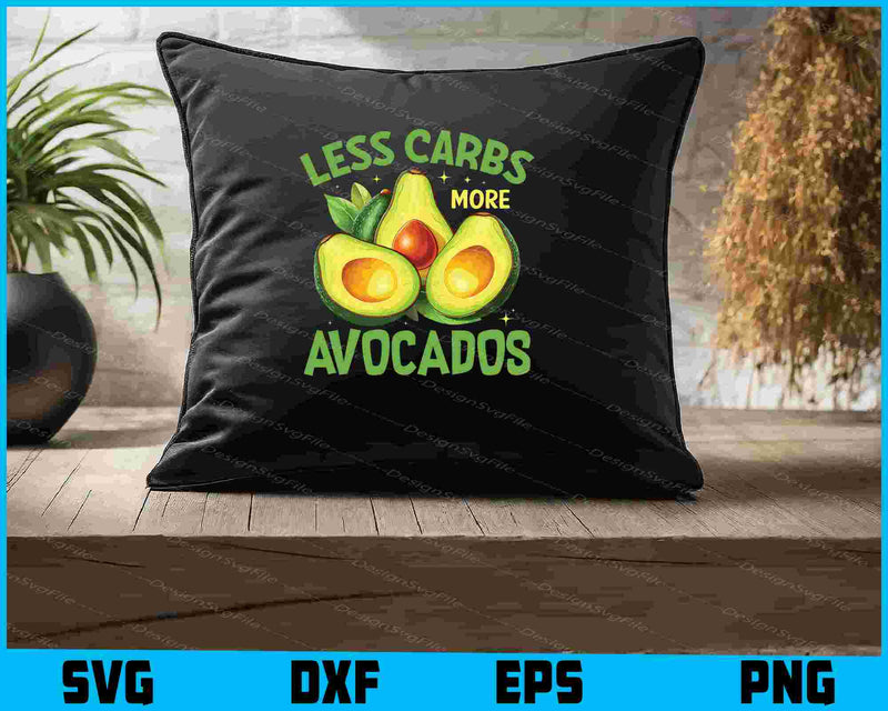 Less Carbs Avocados SVG