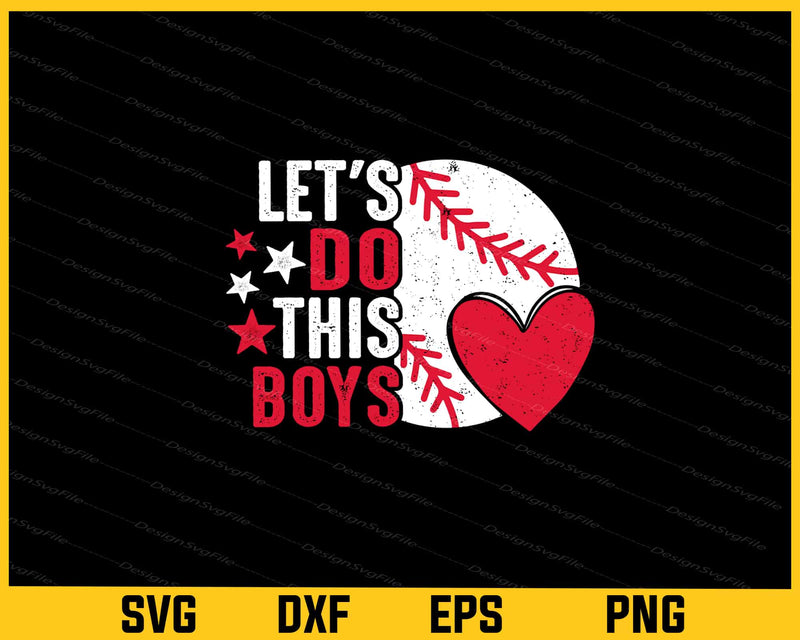 Lets Do This Boys Baseball svg