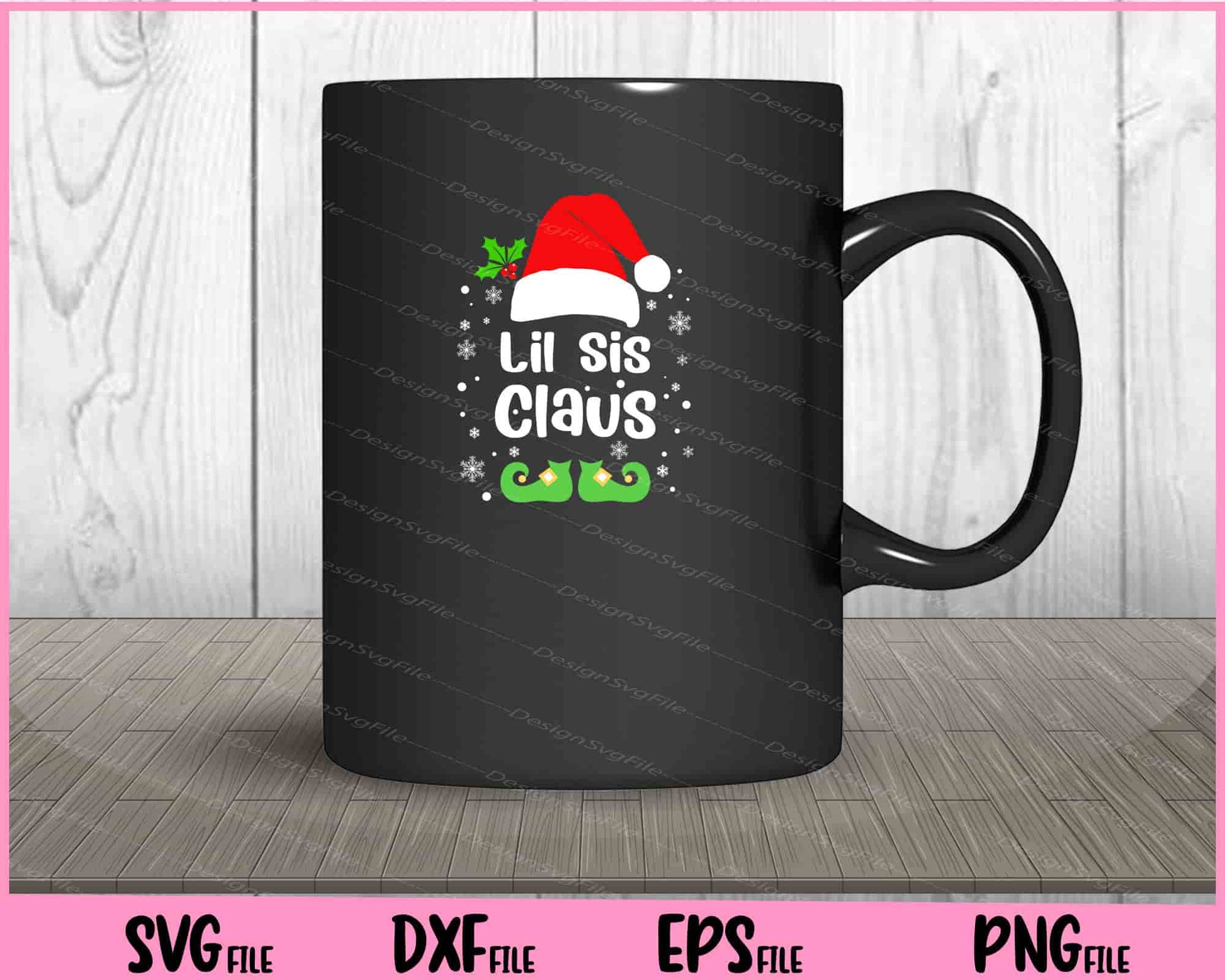 Lil Sis Claus Christmas Svg Cutting Printable File  - Premium Cutting Files in SVG, PNG & EPS Formats - Premium SVG Cutting Files for Crafts