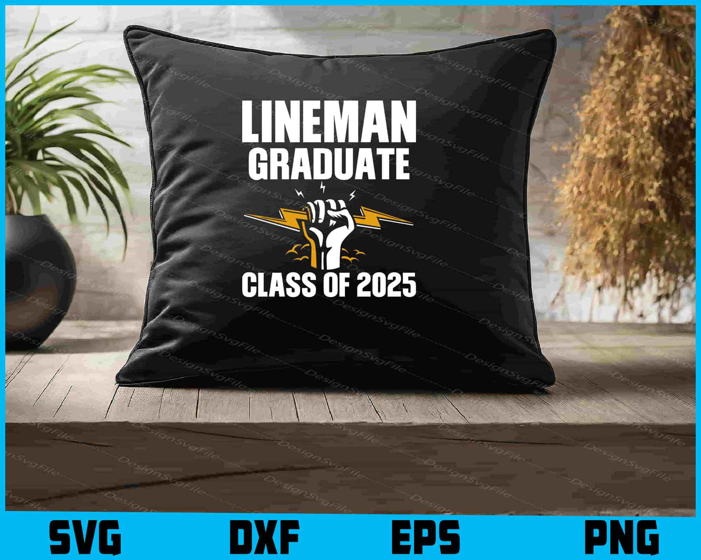 Lineman Graduate Class of 2025 SVG