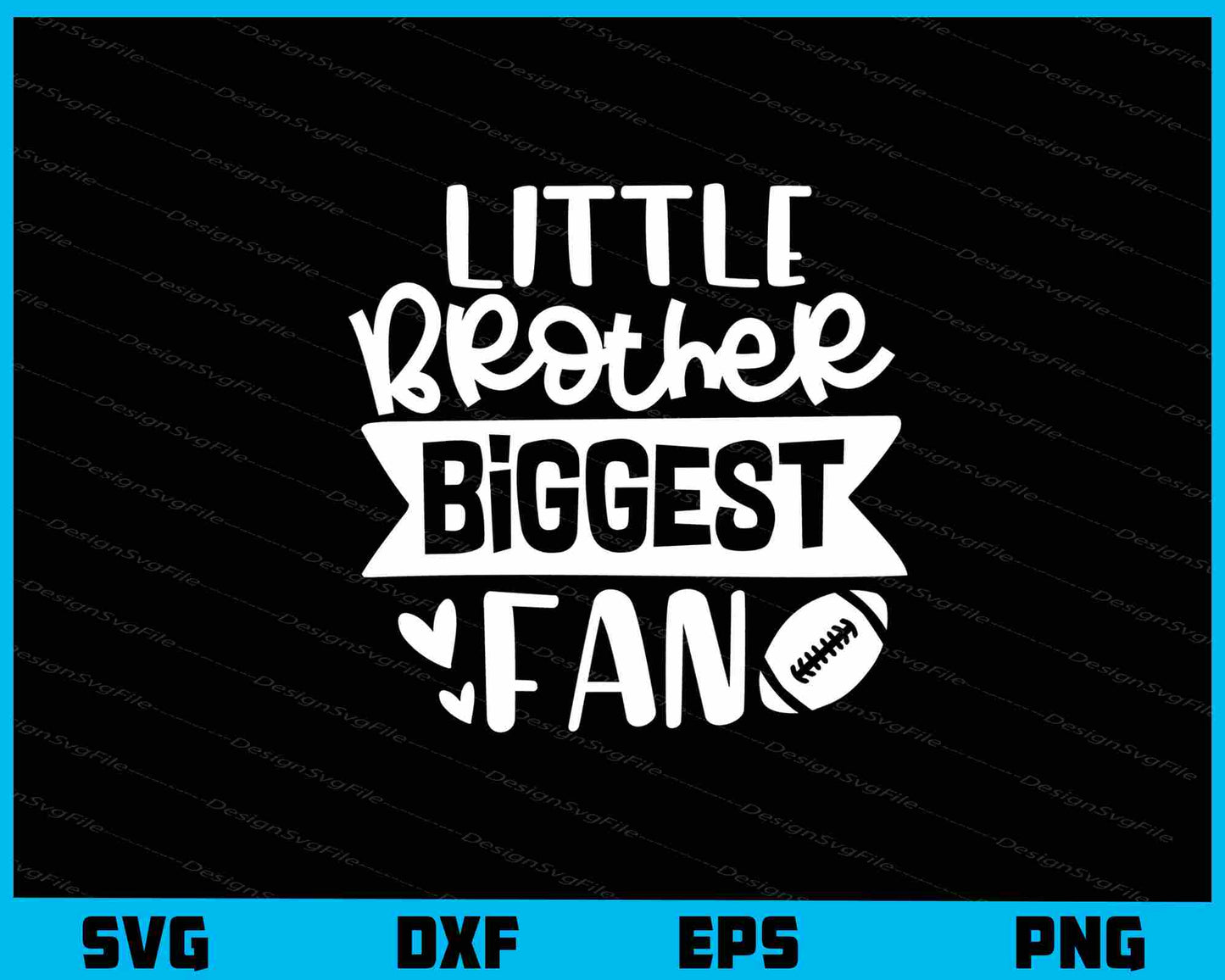 Little Brother Biggest Fan Svg Cutting Printable File  - Premium Cutting Files in SVG, PNG & EPS Formats - Premium SVG Cutting Files for Crafts