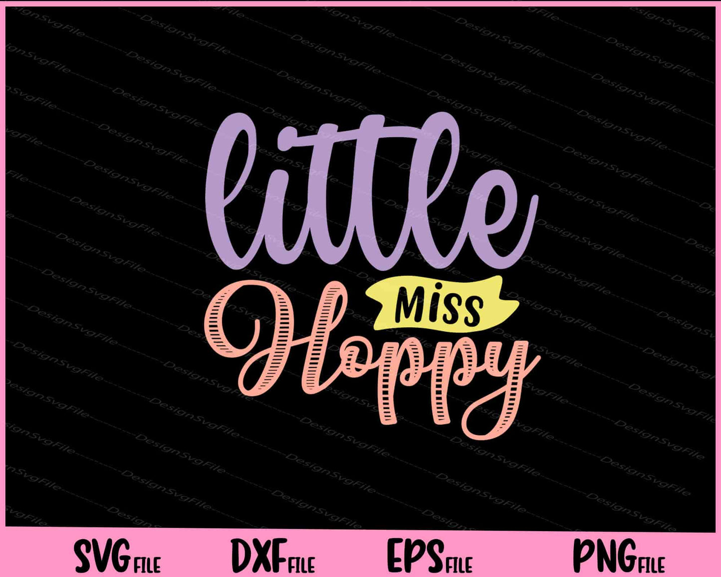 Little Miss Hoppy Svg Cutting Printable Files  - Premium Cutting Files in SVG, PNG & EPS Formats - Premium SVG Cutting Files for Crafts