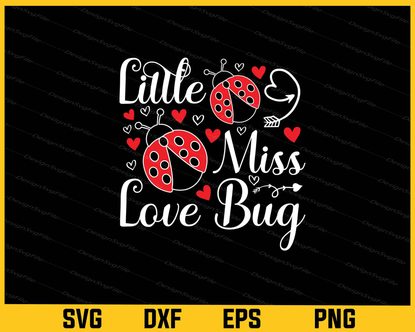 Little Miss Love Valentines Day Svg Cutting Printable File  - Premium Cutting Files in SVG, PNG & EPS Formats - Premium SVG Cutting Files for Crafts