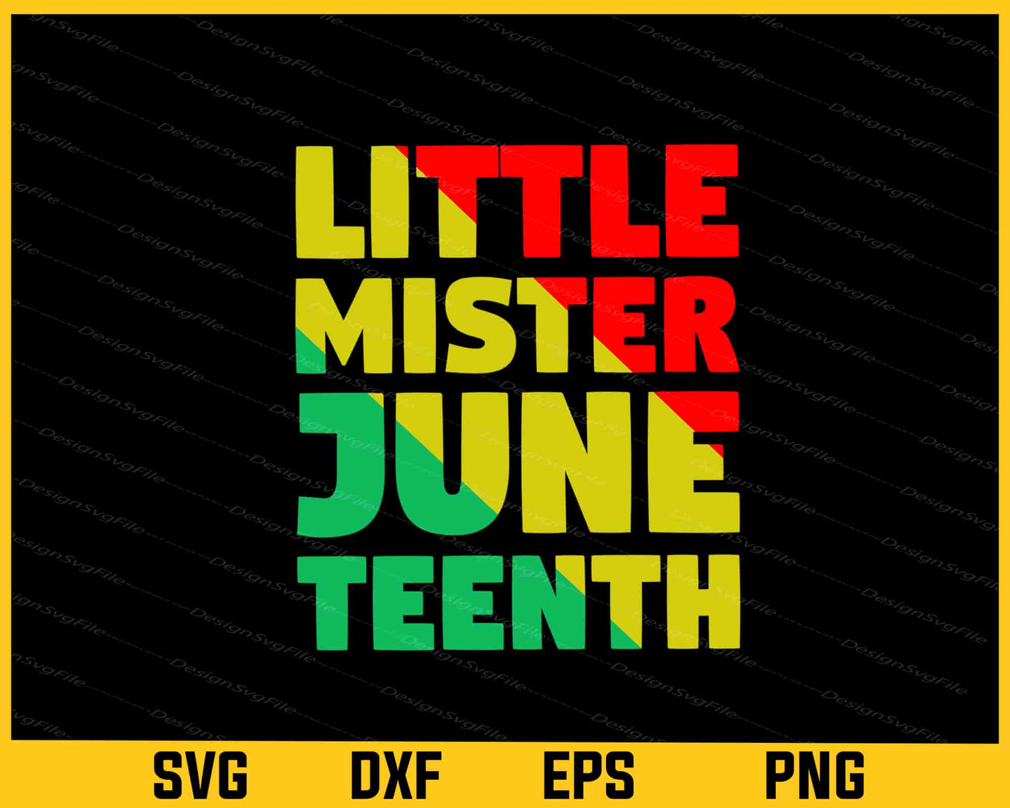 Little Mister June Teenth Svg Cutting Printable File  - Premium Cutting Files in SVG, PNG & EPS Formats - Premium SVG Cutting Files for Crafts