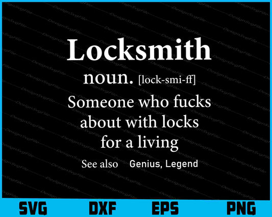 Locksmith Funny Gifts SVG