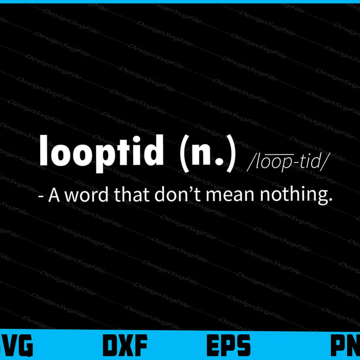 Looptid Definition Style Vintage SVG