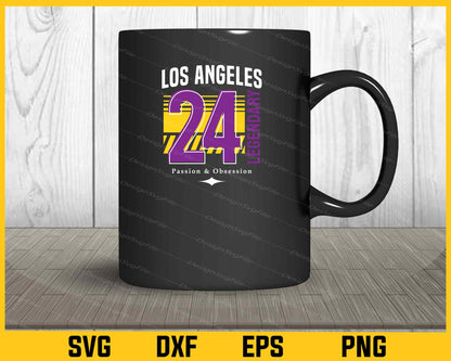 Los Angeles 24 Passion & Obsession Svg Cutting Printable File  - Premium Cutting Files in SVG, PNG & EPS Formats - Premium SVG Cutting Files for Crafts