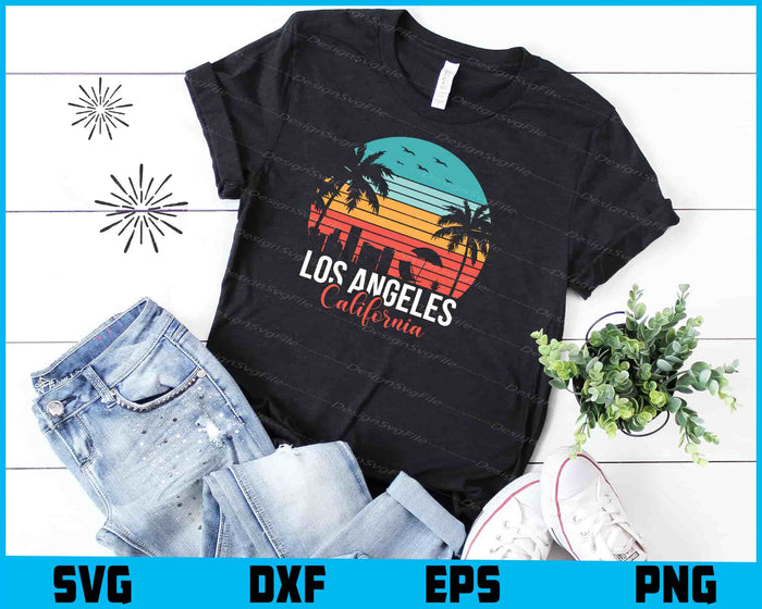 Los Angeles California SVG, Retro Summer Shirt