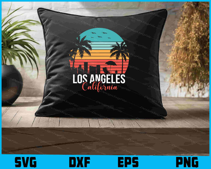 Los Angeles California SVG, Retro Summer Shirt