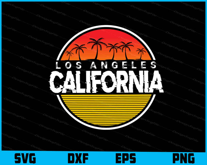 Los Angeles California SVG, Retro Vintage shirt