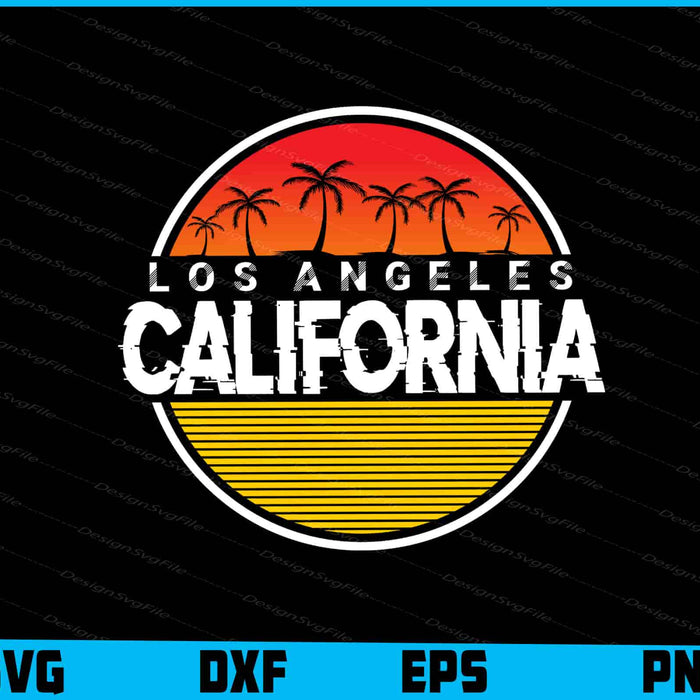 Los Angeles California SVG, Retro Vintage shirt
