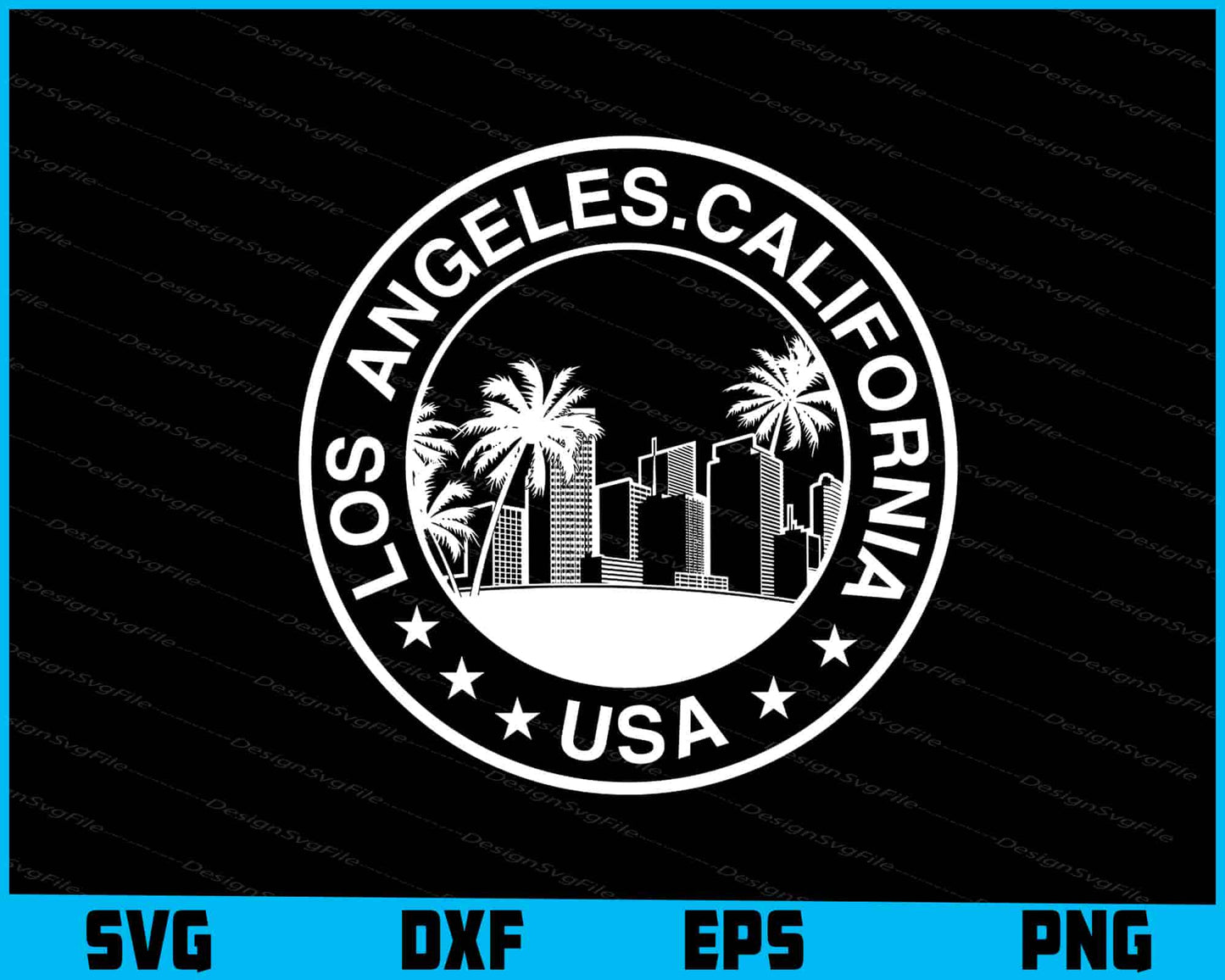 Los Angeles Shirt, California USA SVG