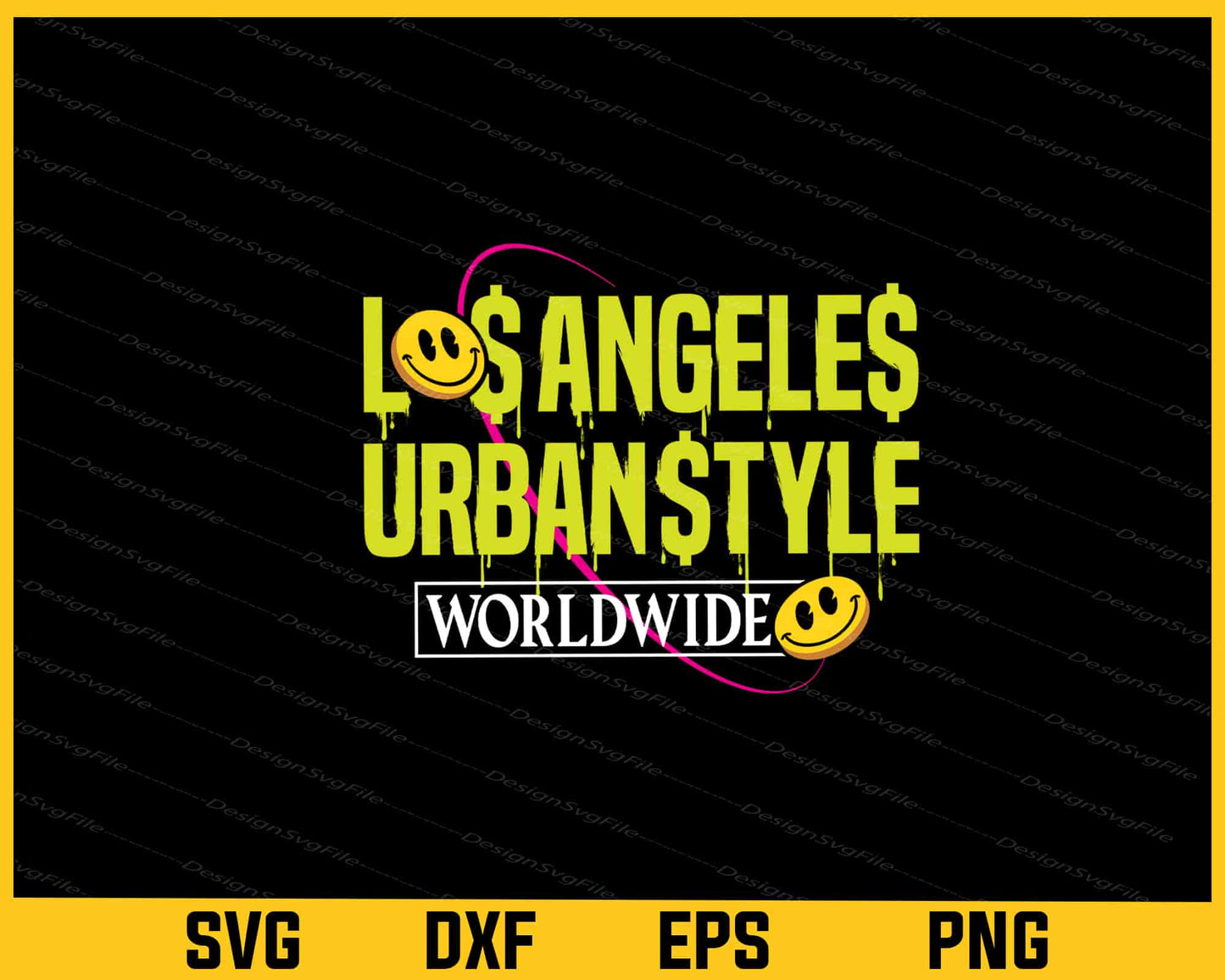 Los Angeles Urbanstyle Worldwide Svg Cutting Printable File  - Premium Cutting Files in SVG, PNG & EPS Formats - Premium SVG Cutting Files for Crafts