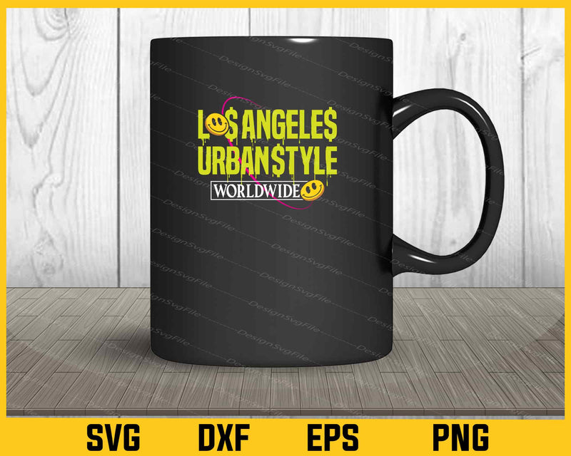 Los Angeles Urbanstyle Worldwide Svg Cutting Printable File