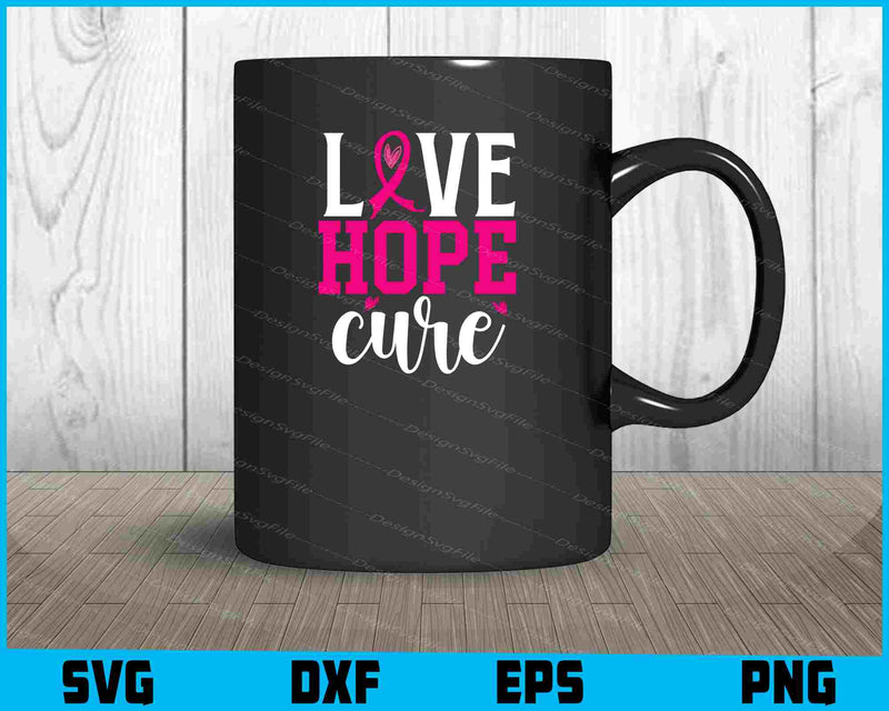Love Hope Cure mug