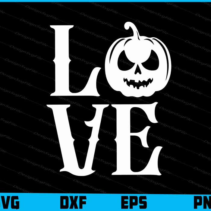 Love Pumpkin Halloween