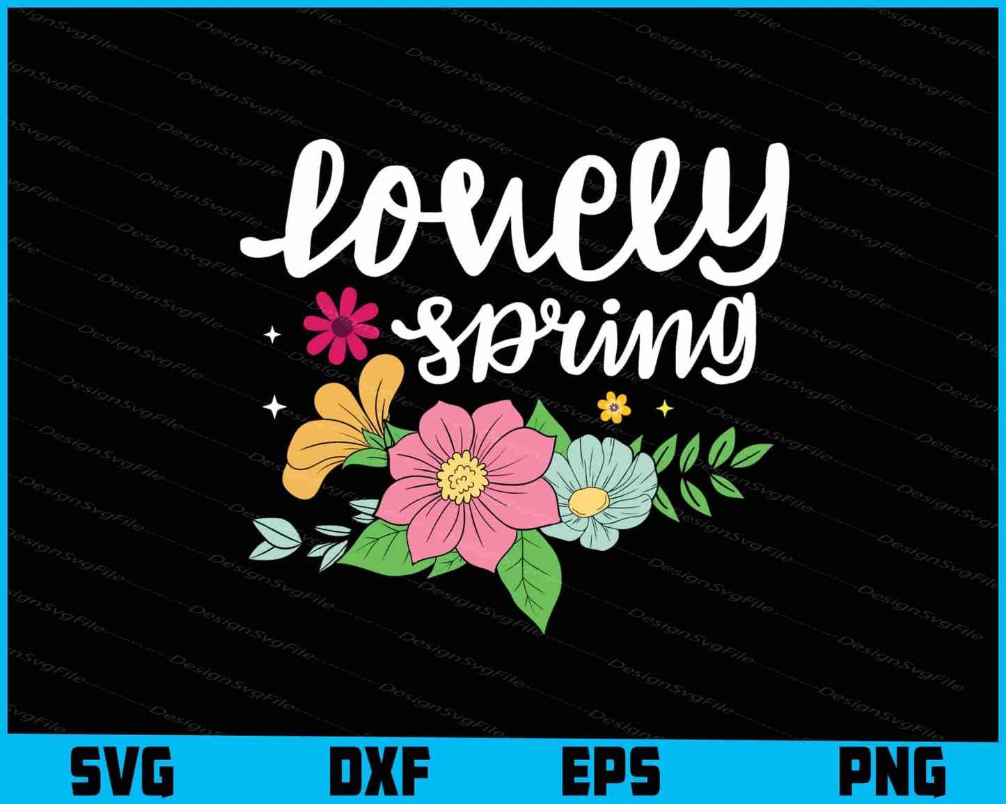 Lovely Spring SVG, Flowers