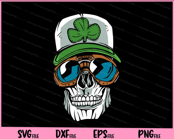 Lucky Skull St Patrick's Day svg