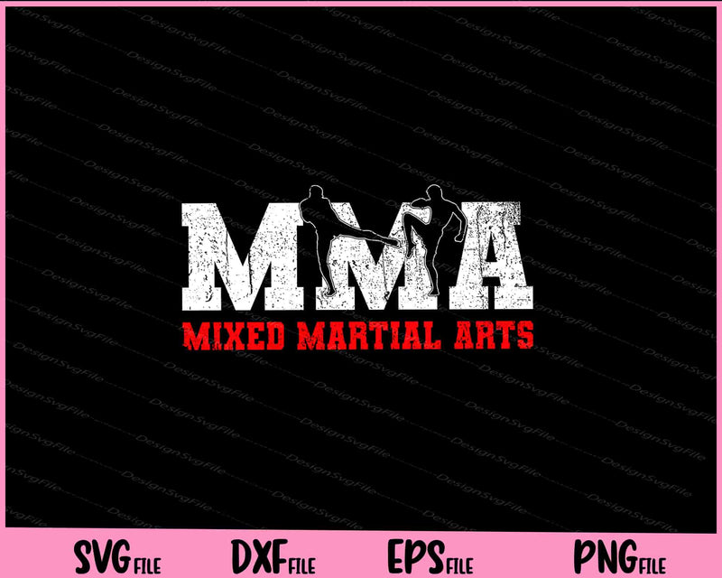 MMA Kickboxing Gift Fighter Svg Cutting Printable Files  - Premium Cutting Files in SVG, PNG & EPS Formats - Premium SVG Cutting Files for Crafts
