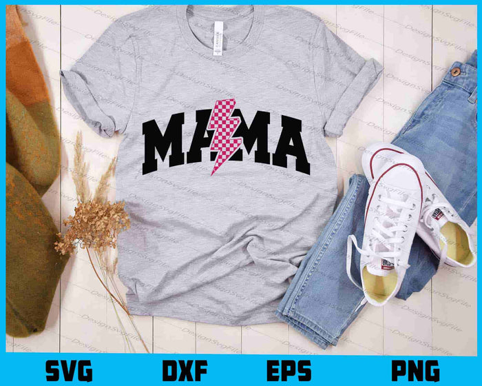 Mama Lightning Bolt SVG