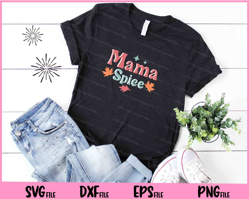 Mama Spice Retro Autumn Fall t shirt