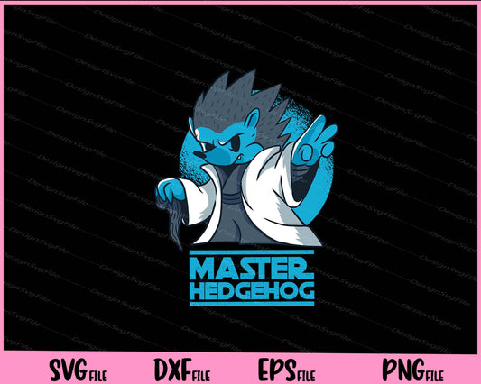 Master Hedgehog Funny Parody Svg Cutting Printable Files  - Premium Cutting Files in SVG, PNG & EPS Formats - Premium SVG Cutting Files for Crafts