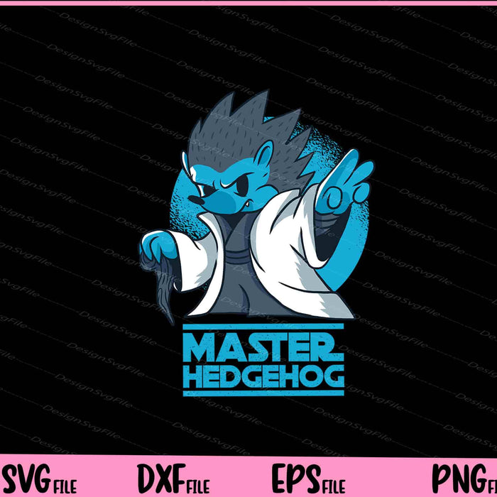 Master Hedgehog Funny Parody Svg Cutting Printable Files  - Premium Cutting Files in SVG, PNG & EPS Formats - Premium SVG Cutting Files for Crafts