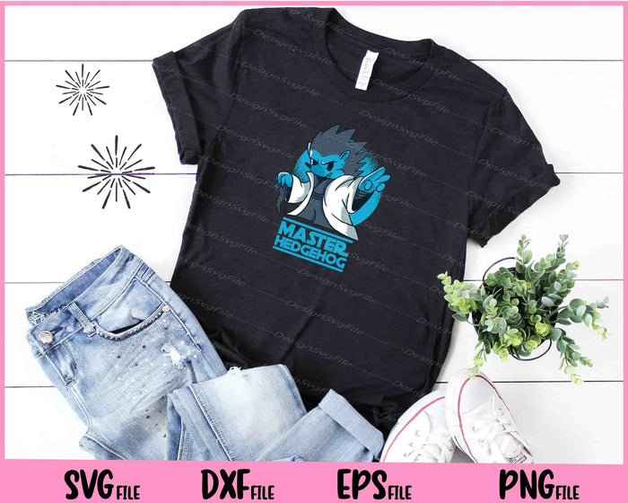 Master Hedgehog Funny Parody Svg Cutting Printable Files  - Premium Cutting Files in SVG, PNG & EPS Formats - Premium SVG Cutting Files for Crafts