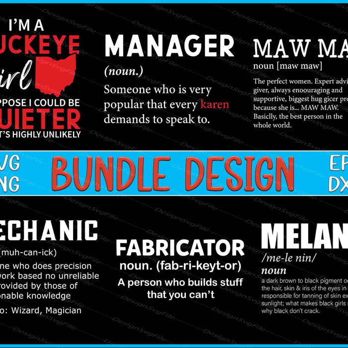 Mechanic Bundle SVG, Grandma PNG Ohio State