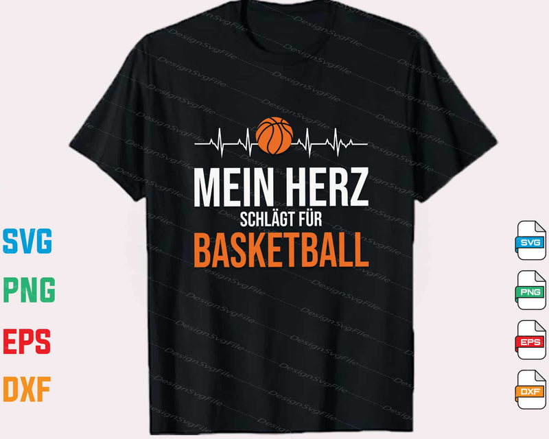 Mein Herz Schlägt Für Basketball t shirt