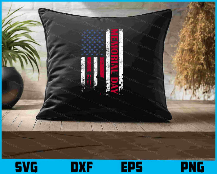 Memorial Day American Flag Fourth Of July SVG