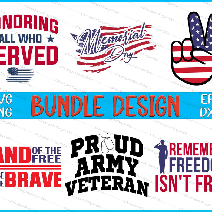 Memorial Day Bundle SVG, 4th Of July PNG