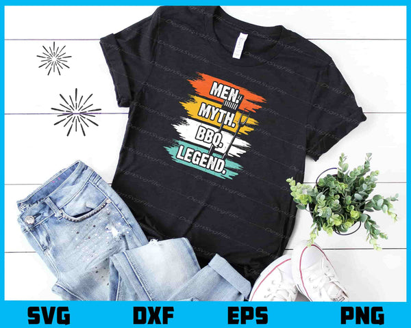 Men. Myth. BBQ. Legend t shirt