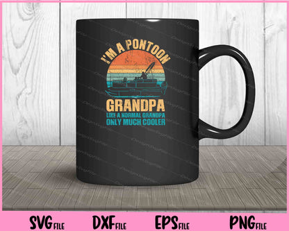 Pontoon Grandpa Captain Retro Funny Boating Fathers Day Svg Cutting Printable Files  - Premium Cutting Files in SVG, PNG & EPS Formats - Premium SVG Cutting Files for Crafts