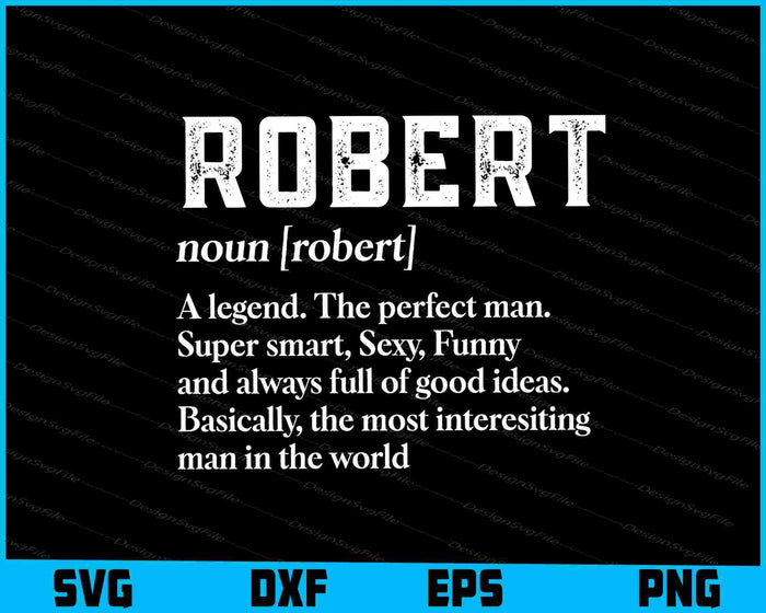 Mens Robert Name SVG