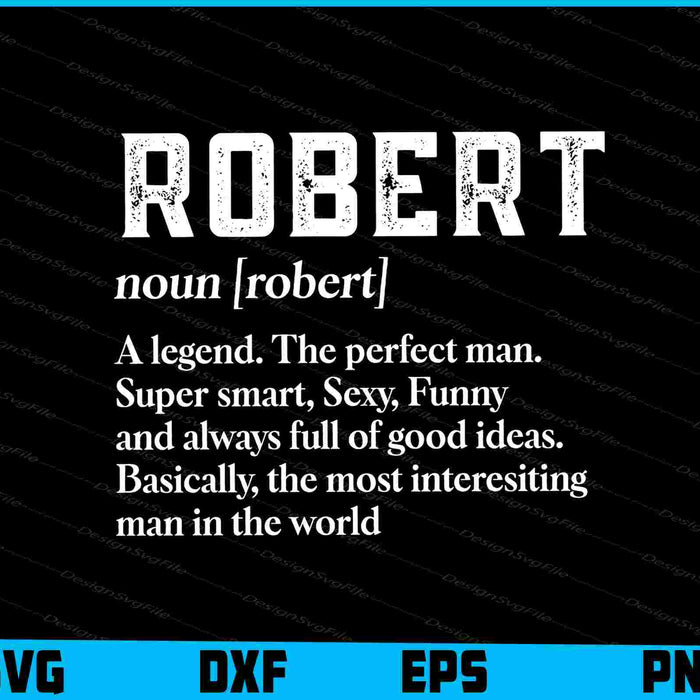 Mens Robert Name SVG