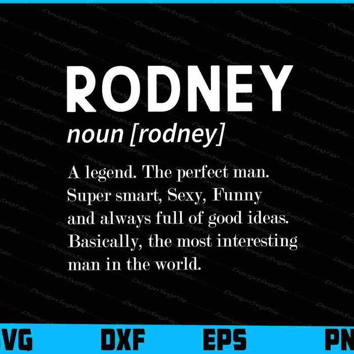 Mens Rodney Name SVG