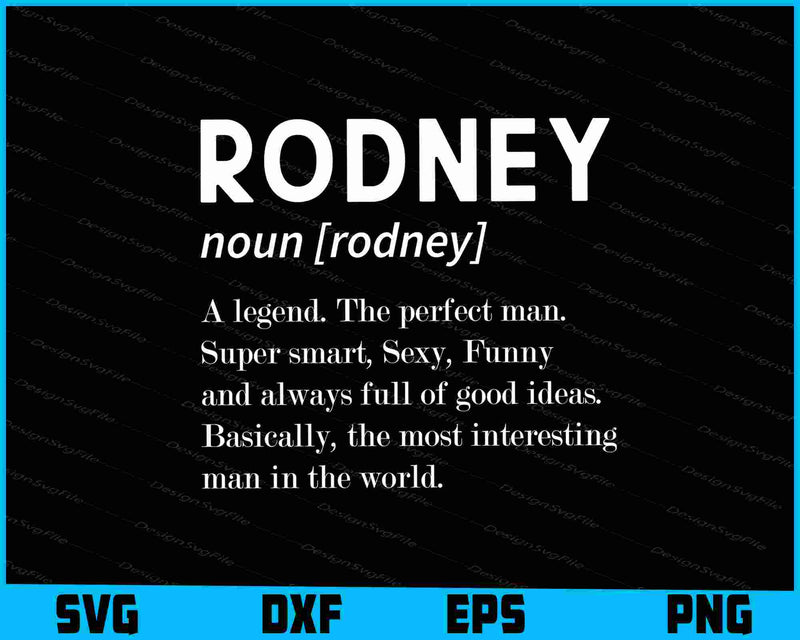 Mens Rodney Name SVG