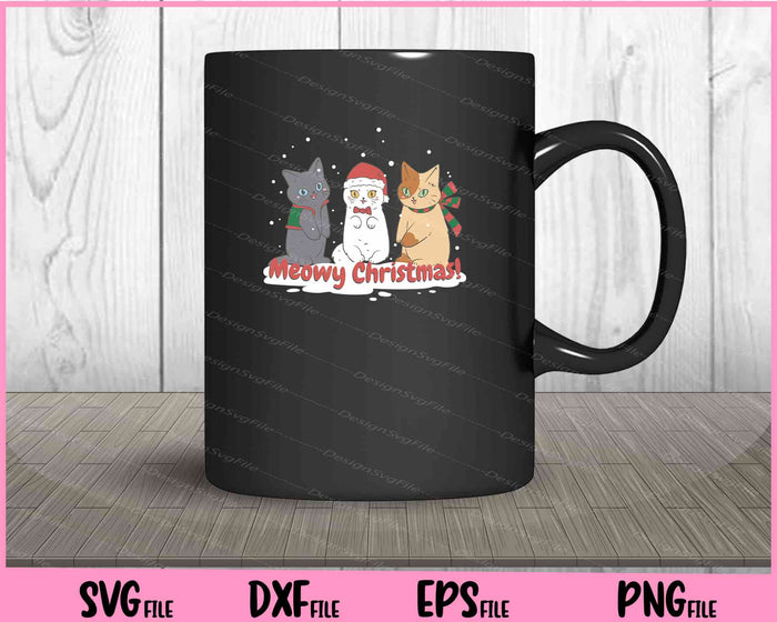 Christmas Bundle SVG, Meowy Christmas PNG