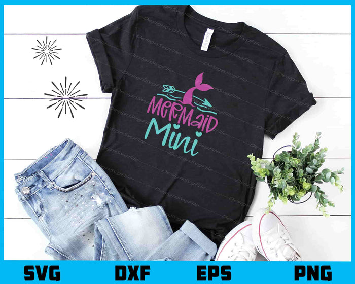 Mermaid Mini Svg Cutting Printable File  - Premium Cutting Files in SVG, PNG & EPS Formats - Premium SVG Cutting Files for Crafts