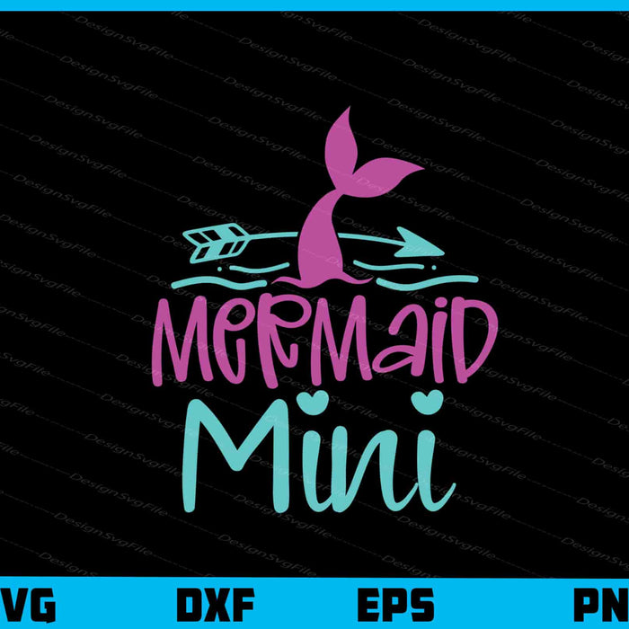 Mermaid Mini Svg Cutting Printable File  - Premium Cutting Files in SVG, PNG & EPS Formats - Premium SVG Cutting Files for Crafts