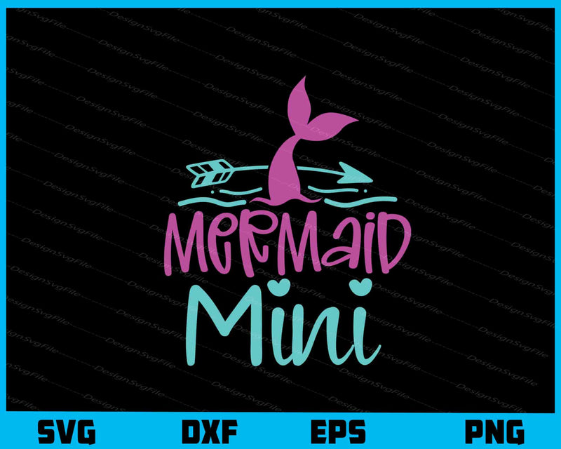 Mermaid Mini Svg Cutting Printable File  - Premium Cutting Files in SVG, PNG & EPS Formats - Premium SVG Cutting Files for Crafts