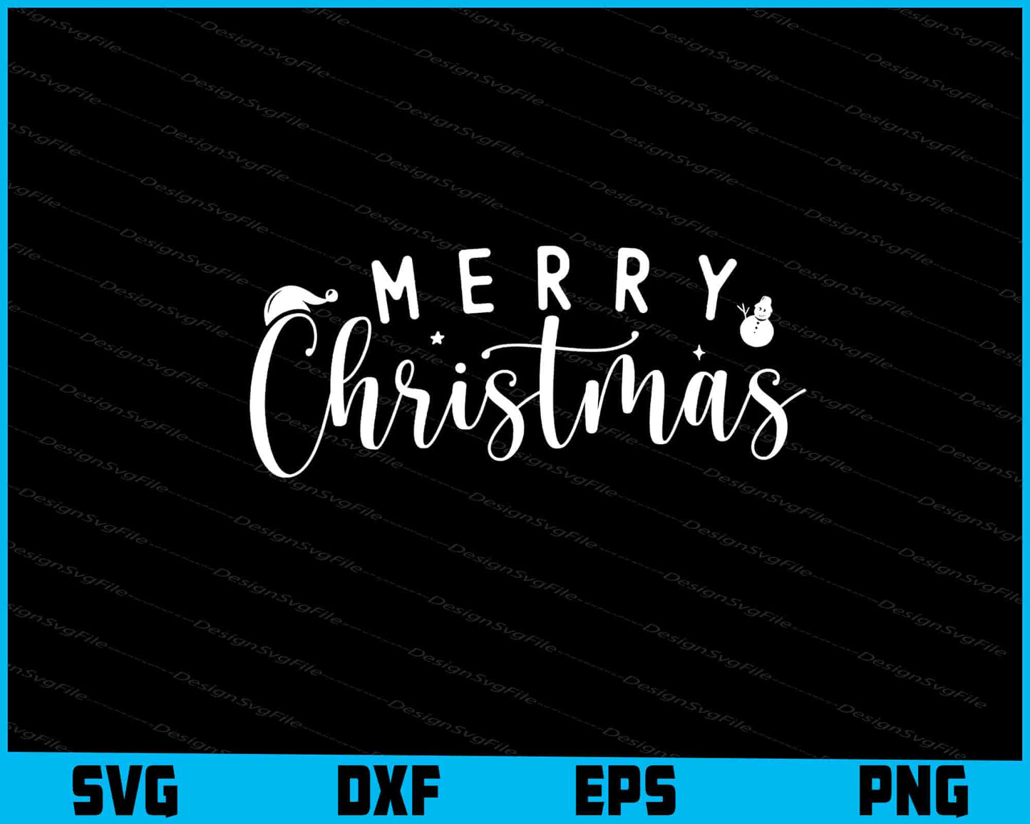 Merry Christmas Svg Dxf Png Design File  - Premium Cutting Files in SVG, PNG & EPS Formats - Premium SVG Cutting Files for Crafts